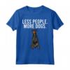 Less People More Dogs - Manchester Terrier Maglietta Divertente per Amanti dei Cani - Ideale per Introvertiti