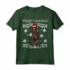 Buon Natale Terrier De Manchester - Ugly Christmas Maglietta per Amanti dei Cani - Regalo Divertente per il Tuo Fido