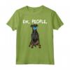Cane Manchester Terrier con Maschera - Maglietta Divertente per Amanti dei Cani - Ideale come Regalo