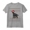 Manchester Terrier Natale Maglietta - Design Natalizio con Cane Santa - Regalo Perfetto per Proprietari di Manchester Terrier