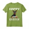 Happy Easter Manchester Terrier Razza Cane - Maglietta Divertente per Uomini, Donne e Bambini - Ideale per Festeggiare la Pasqua con la Famiglia