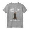 Solo Un Ragazzo Che Ama Cani Manchester Terrier - Maglietta Divertente per Amanti dei Cani - Regalo per Chi Ama i Manchester Terrier