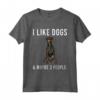 Funny I Like Manchester Terrier Dogs And Maybe 3 People - Maglietta Divertente per Amanti dei Cani - Regalo per Proprietari di Manchester Terrier