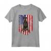 Bandiera Americana Terrier Di Manchester USA Maglietta - Divertente T-shirt con Manchester Terrier per il 4 luglio