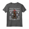 Buon Natale Manchester Terrier Ugly Christmas Maglietta - Regalo per Amanti dei Cani - Merry Christmas Ornament Xmas Santa Design