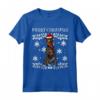 Buon Natale Manchester Terrier Ugly Christmas Maglietta - Regalo per Amanti dei Cani - Merry Christmas Ornament Xmas Santa Design