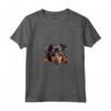 Donna Lazy Manchester Terrier Maglietta con Collo a V - Illustrazione e Disegno del Tuo Amato Cane da Compagnia
