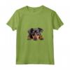 Donna Lazy Manchester Terrier Maglietta con Collo a V - Illustrazione e Disegno del Tuo Amato Cane da Compagnia