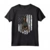 Bandiera Americana Bianca Manchester Terrier Maglietta - Design Divertente per Cani - Ideale per il 4th of July