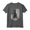Bandiera Americana Bianca Manchester Terrier Maglietta - Design Divertente per Cani - Ideale per il 4th of July