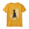 Bandiera Americana Bianca Manchester Terrier Maglietta - Design Divertente per Cani - Ideale per il 4th of July