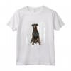 Bandiera Americana Bianca Manchester Terrier Maglietta - Design Divertente per Cani - Ideale per il 4th of July