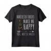 Manchester Terrier Cani Mi Redono Felice Maglietta - Design Divertente per Amanti dei Cani - Regalo per Cani con Scritta Divertente