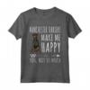 Manchester Terrier Cani Mi Redono Felice Maglietta - Design Divertente per Amanti dei Cani - Regalo per Cani con Scritta Divertente