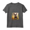 Manchester Terrier Cane Giardino Fiori Dipinto Pet Mamma Papà Maglietta - Regalo Unico per Amanti dei Manchester Terrier