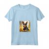 Manchester Terrier Cane Giardino Fiori Dipinto Pet Mamma Papà Maglietta - Regalo Unico per Amanti dei Manchester Terrier