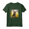 Manchester Terrier Cane Giardino Fiori Dipinto - Maglietta Orgoglioso Proprietario di un Manchester Terrier - Regalo per Genitori di Cani