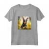 Manchester Terrier Cane Giardino Fiori Dipinto - Maglietta Orgoglioso Proprietario di un Manchester Terrier - Regalo per Genitori di Cani