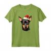 Manchester Terrier Dog Divertente Woofy Christmas Design - Maglietta Leggera per Natale - Ideale per Amanti del Manchester Terrier