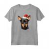 Manchester Terrier Dog Divertente Woofy Christmas Design - Maglietta Leggera per Natale - Ideale per Amanti del Manchester Terrier