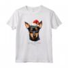 Manchester Terrier Dog Divertente Woofy Christmas Design - Maglietta Leggera per Natale - Ideale per Amanti del Manchester Terrier
