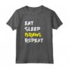 Eat Sleep Brawl Repeat Gamer Kid's Star Maglietta - Ideale per Bambini Appassionati di Videogiochi