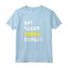 Eat Sleep Brawl Repeat Gamer Kid's Star Maglietta - Ideale per Bambini Appassionati di Videogiochi