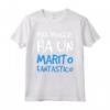 Maglietta Coppia Divertente - Regalo Marito Fantastico - Tee Shirt con Frase Originale - Idea Regalo per Coppie