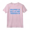 Maglietta Coppia Proprietà Fidanzata - Regalo Divertente Maglietta per Coppie - Marca HapTiger - Ideale per Coppie di Fidanzati o Sposati