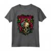 HapTiger Skull Rose e Red Blood Horror Maglietta - Regalo di San Valentino per gli Amanti del Genere - Camicia Unisex Gotica e Originale