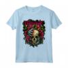HapTiger Skull Rose e Red Blood Horror Maglietta - Regalo di San Valentino per gli Amanti del Genere - Camicia Unisex Gotica e Originale