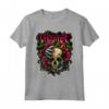 HapTiger Skull Rose e Red Blood Horror Maglietta - Regalo di San Valentino per gli Amanti del Genere - Camicia Unisex Gotica e Originale