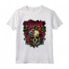 HapTiger Skull Rose e Red Blood Horror Maglietta - Regalo di San Valentino per gli Amanti del Genere - Camicia Unisex Gotica e Originale