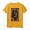 Mastino Tibetano Occidentale Boho Modello Cane Floreale Maglietta - Leggera e Taglio Classico per gli Amanti dei Cani