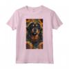Mastino Tibetano Occidentale Boho Modello Cane Floreale Maglietta - Leggera e Taglio Classico per gli Amanti dei Cani
