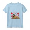 Donna Mastino tibetano Cane Con Peluche Do-khyi Maglietta con Collo a V - Divertente Design per Amanti dei Cani - Ideale come Regalo