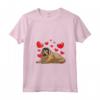 Donna Mastino tibetano Cane Con Peluche Do-khyi Maglietta con Collo a V - Divertente Design per Amanti dei Cani - Ideale come Regalo