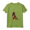Donna Mastino Tibetano Maglietta con Collo a V - Illustrazione Canina Unica - Leggera e Comoda