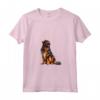 Donna Mastino Tibetano Maglietta con Collo a V - Illustrazione Canina Unica - Leggera e Comoda