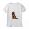 Donna Mastino Tibetano Maglietta con Collo a V - Illustrazione Canina Unica - Leggera e Comoda
