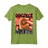 Divertente Retrò Giapponese Dogzilla Tibetano Mastino Maglietta - Regalo Unico per Amanti dei Cani e Animali Domestici