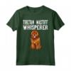 Il Cane Susurra Mastino Tibetano Maglietta - Regalo Divertente per Amanti dei Cani - Indumento con il Detto Tibetan Mastiff Whisperer