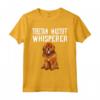 Il Cane Susurra Mastino Tibetano Maglietta - Regalo Divertente per Amanti dei Cani - Indumento con il Detto Tibetan Mastiff Whisperer