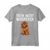 Il Cane Susurra Mastino Tibetano Maglietta - Regalo Divertente per Amanti dei Cani - Indumento con il Detto Tibetan Mastiff Whisperer
