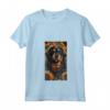 Donna Mastino Tibetano Occidentale Boho Maglietta Floreale - Ideale per gli Amanti dei Cani e dello Stile Boho
