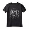 Line Art Dad Mom Dog - Mastino Tibetano Maglietta per gli Amanti dell'Arte e dei Cani - Ideale per Compleanno, Natale e Regali Artistici