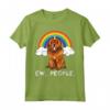 Unicorno Arcobaleno Mágico Mastino Tibetano Maglietta - Regalo Divertente per Amanti dei Cani - Design Rainbow Tibetan Mastiff Ew People Unicorn Dog