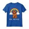 Unicorno Arcobaleno Mágico Mastino Tibetano Maglietta - Regalo Divertente per Amanti dei Cani - Design Rainbow Tibetan Mastiff Ew People Unicorn Dog