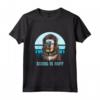 Mastino Tibetano Sci Invernale Ruff Ski Dog Lover Maglietta - Design Vintage Retro con Cucciolo di Neve - Ideale per Amanti degli Animali e Snowboarder