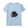 Donna Mamma Mastino Tibetano Maglietta con Collo a V - Design Tibetano per Amanti dei Cani